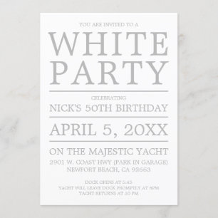 Invitación Fiesta Blanca