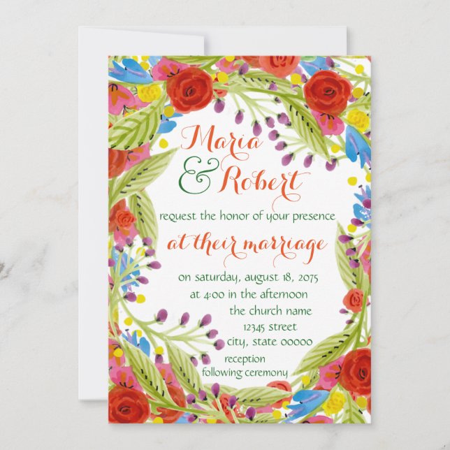Invitación Fiesta Boda (Anverso)