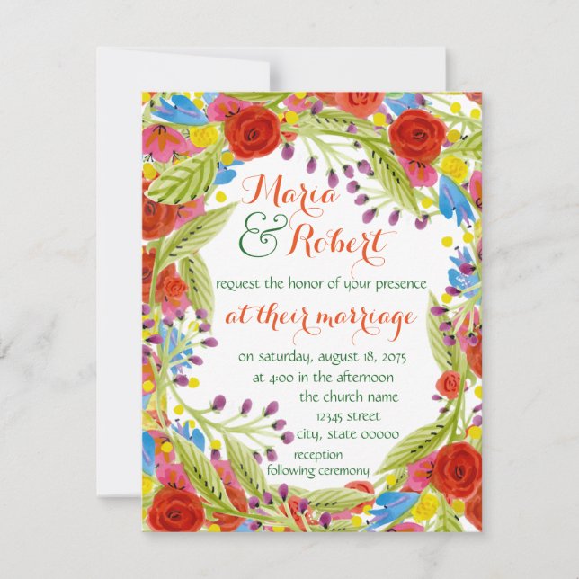 Invitación Fiesta Boda (Anverso)