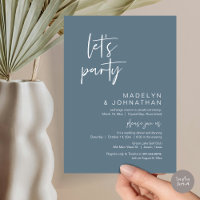 Fiesta, Boda Elopement Dinner y Dancing