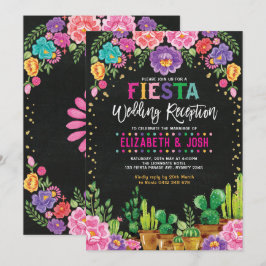 Invitación Fiesta Boda Recepción Fiesta floral mexicano