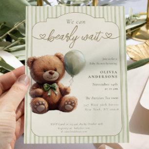 Invitación Fiesta Boho Apenas Podemos Esperar Neutral Baby Sh