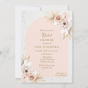 Invitación Fiesta Boho Floral Digital Bridal Shower
