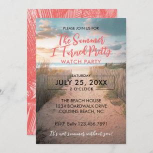 Invitación Fiesta bonito Summer Watch