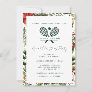 Invitación Fiesta Botánica de Navidad del Club de Tenis Count