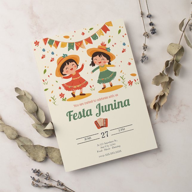 Invitación Fiesta brasileño Festa Junina (Subido por el creador)