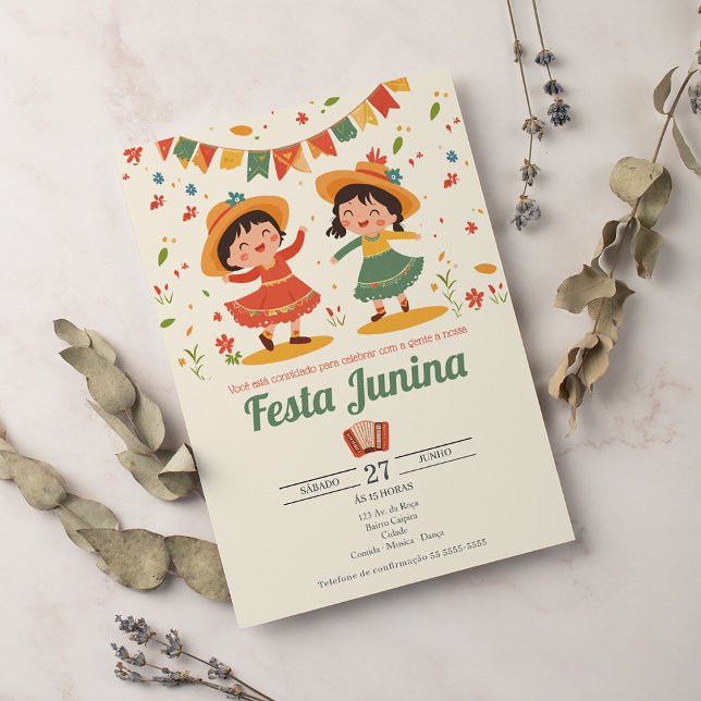 Invitación Fiesta brasileño Festa Junina (Subido por el creador)