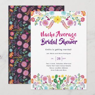Invitación FIESTA Bridal Shower Folkart Floral
