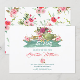 Invitación Fiesta Bridal Shower Tea