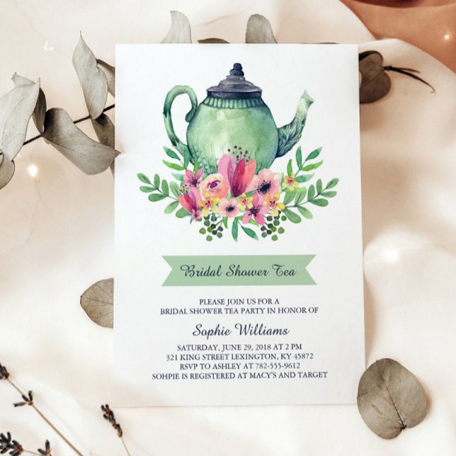 Invitación Fiesta Bridal Shower Tea (Subido por el creador)