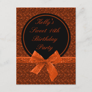 Invitación Fiesta brillante del dulce 16 de la MOD Halloween