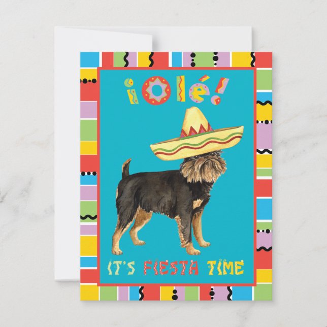 Invitación Fiesta Brussels Griffon (Anverso)