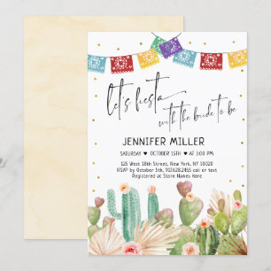 Invitación Fiesta Cactus Boho Bridal Shower