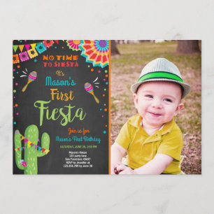 Invitación Fiesta Cactus Boy