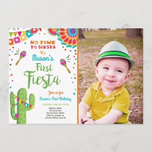 Invitación Fiesta Cactus Boy