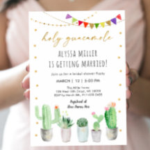 Fiesta Cactus Bridal Shower