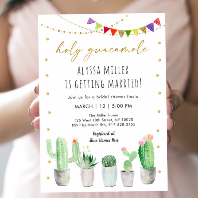 Invitación Fiesta Cactus Bridal Shower (Subido por el creador)