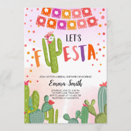 Invitación Fiesta Cactus Ducha Mexicana de Parejas Fiesta