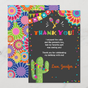 Invitación Fiesta Cactus Nacho Mexicano Promedio De Gracias T