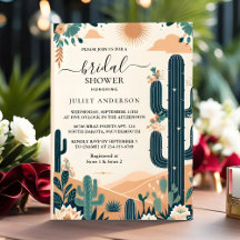 Fiesta Cactus Viaja Mexicanos Bridal Shower