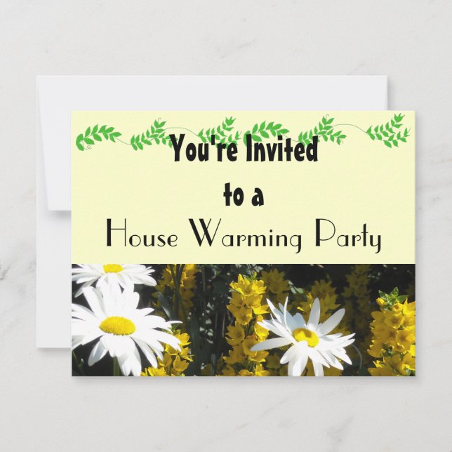 Invitación Fiesta Calentador de Casa Blanca (Anverso)