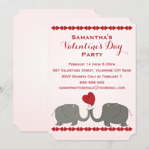 Invitación Fiesta caprichoso del día de San Valentín de los