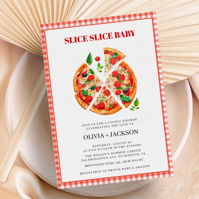 Invitación Fiesta Casual Moderno Pizza Boda Ducha Pareja (Subido por el creador)