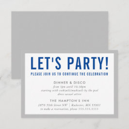 Invitación FIESTA CELEBRACIÓN INFO niño atrevido moderno gris