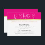 Invitación FIESTA CELEBRACIÓN INFO oro rosa ultra moderno<br><div class="desc">por kat massard >> www.simplysweetPAPERIE.com <<< Un diseño sencillo para sus TARJETAS FIESTAS - para que coincidan con sus invitaciones principales. Me encanta el diseño, pero me gustaría ver algunos cambios - otro esquema de color, producto, agregar una foto o adaptado para una ocasión diferente - no hay preocupaciones simplemente...</div>