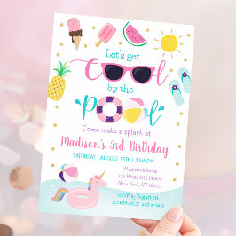 Invitación Fiesta chica Pool