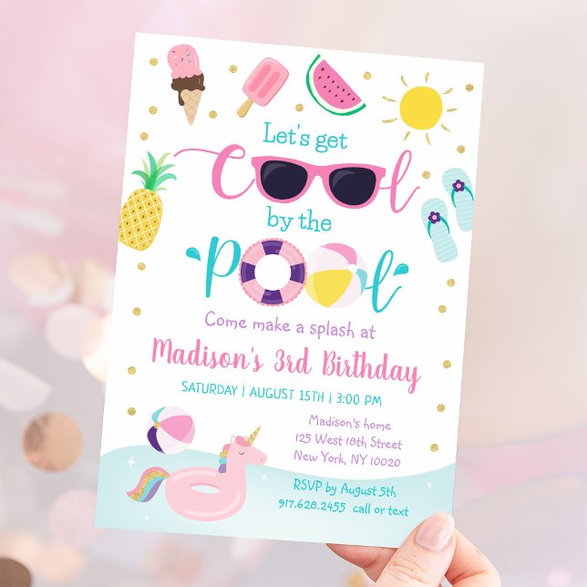 Invitación Fiesta chica Pool (Subido por el creador)