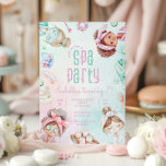 Invitación Fiesta chicas Glam Birthday party<br><div class="desc">Invitación a la fiesta de cumpleaños de Glam chicas fiestas de Spa. Los elementos coincidentes están disponibles.</div>