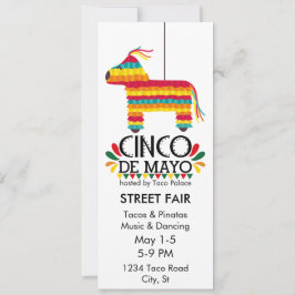 Invitación Fiesta Cinco de Mayo Pinata