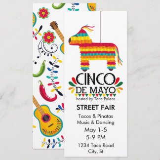 Invitación Fiesta Cinco de Mayo Pinata