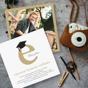 Invitación Fiesta Clásica de Graduación de Fotografías de Alf