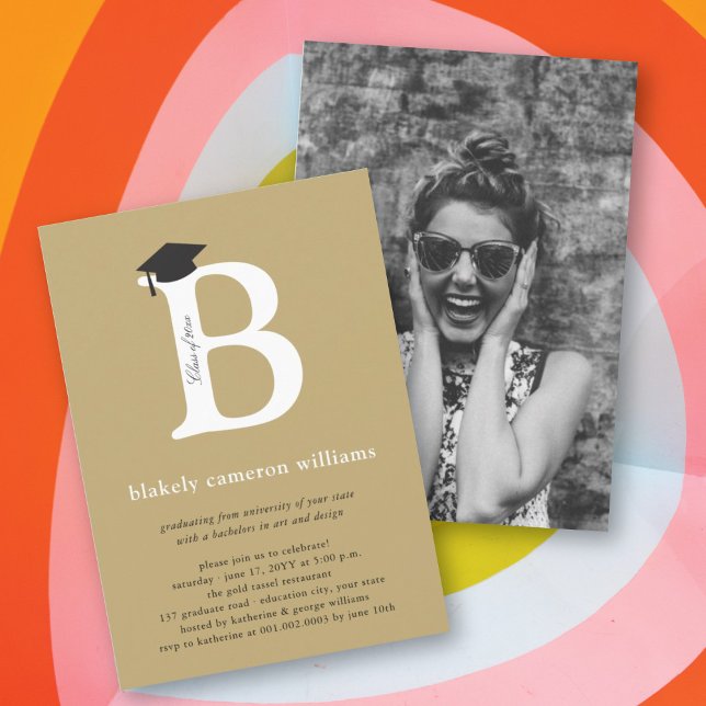 Invitación Fiesta Clásica de Graduación de Fotografías del Mo (Subido por el creador)