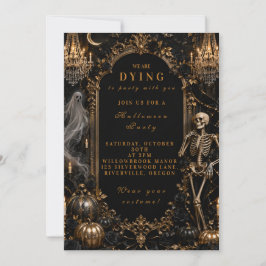 Invitación Fiesta Clásica de Halloween Vintage