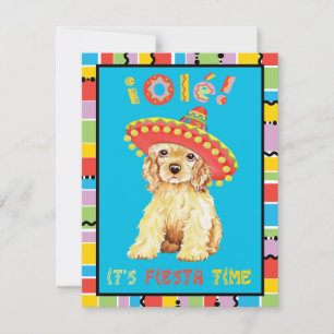 Invitación Fiesta Cocker Spaniel