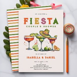 Invitación Fiesta Coed Colorful Tequila Boda Ducha Pareja