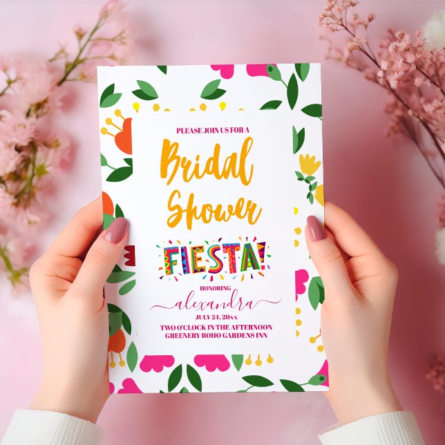 Invitación Fiesta Colorida Floral Bridal Shower (Subido por el creador)