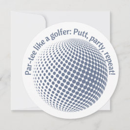 Invitación Fiesta como un golfista