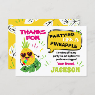 Invitación Fiesta como un Pineapple tropical cumpleaños graci