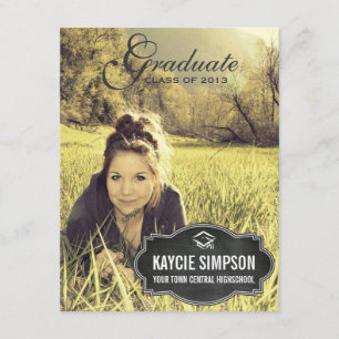 Invitación Fiesta completo del graduado de la foto con la
