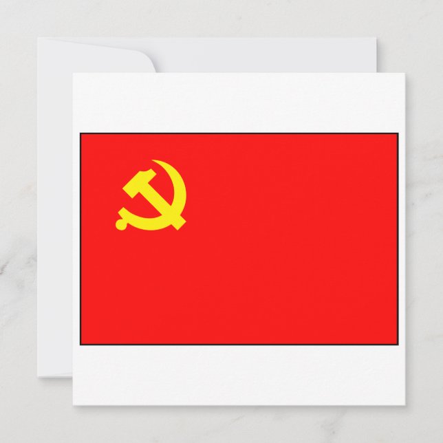 Invitación Fiesta Comunista Chino (Anverso)