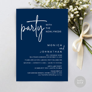 Invitación Fiesta Con Los Recién Matados, Cena Boda