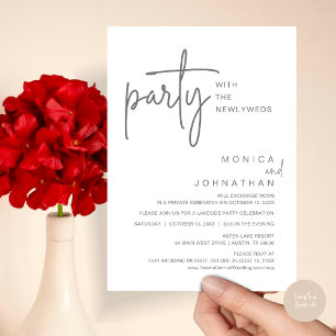 Invitación Fiesta Con Los Recién Matados, Cena Boda