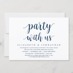 Invitación Fiesta Con Nosotros, Boda Elopement Dinner Bailand
