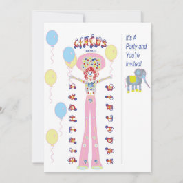 Invitación Fiesta con Tema de Circo