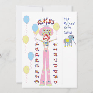 Invitación Fiesta con Tema de Circo