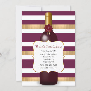 Invitación Fiesta con tema de vino